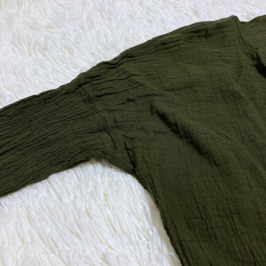 美品】 plage アトリエフランセ 別注 ヘンリーネック 長袖シャツ