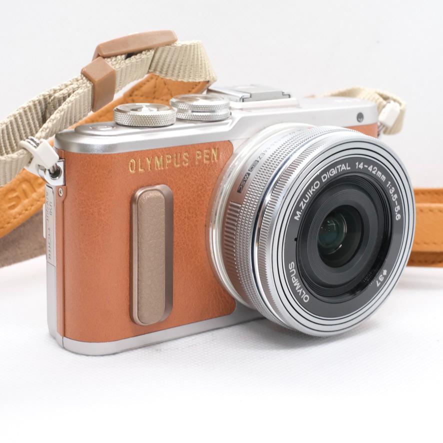 【新品級】OLYMPUS PEN E-PL8 レンズ付　本革ボディージャケット