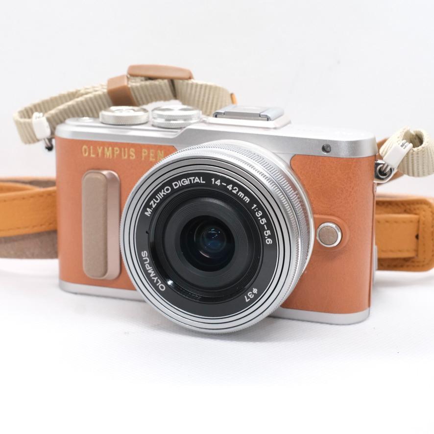 【新品級】OLYMPUS PEN E-PL8 レンズ付　本革ボディージャケット