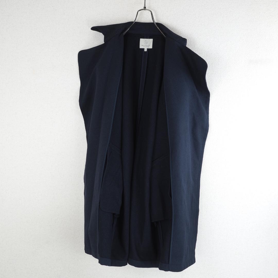 A2304★美品★ビューティー＆ユース*トレンチコート*ベルト付き*M*紺*