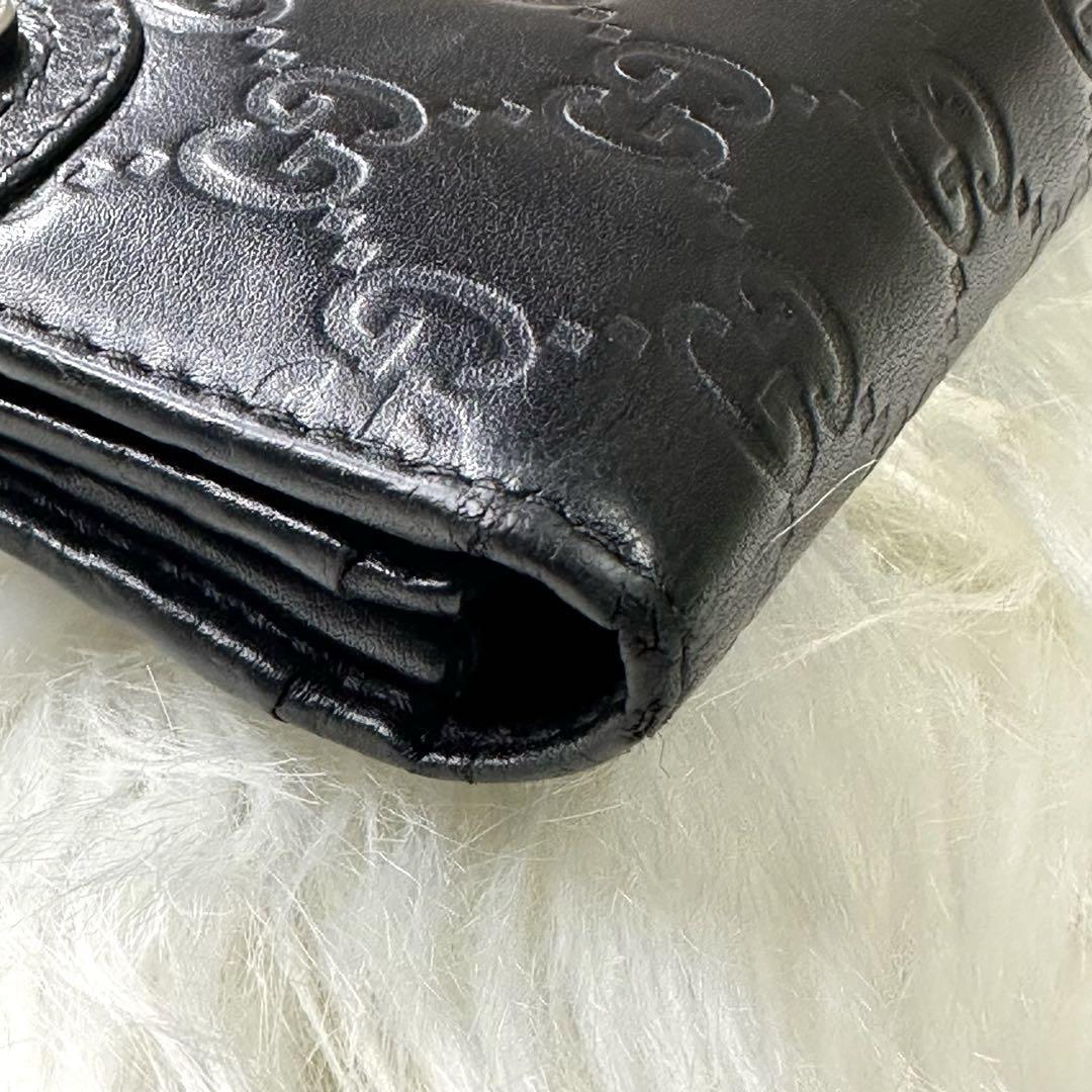 soso  GUCCI シマ 長財布 GG総柄 型押しインターロッキング