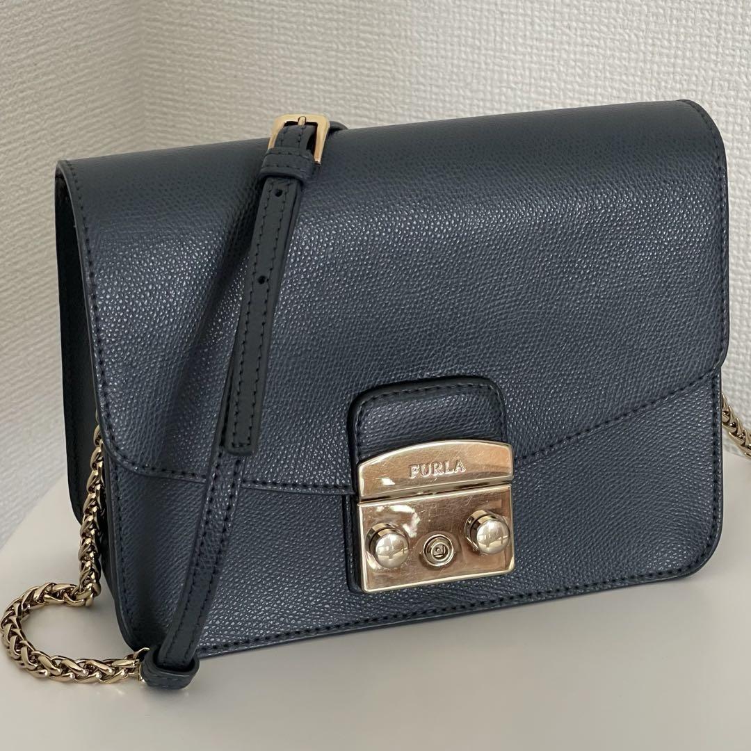 FURLA フルラ ショルダーバッグ メトロポリス　 チェーンバッグ　レザー 5,543円