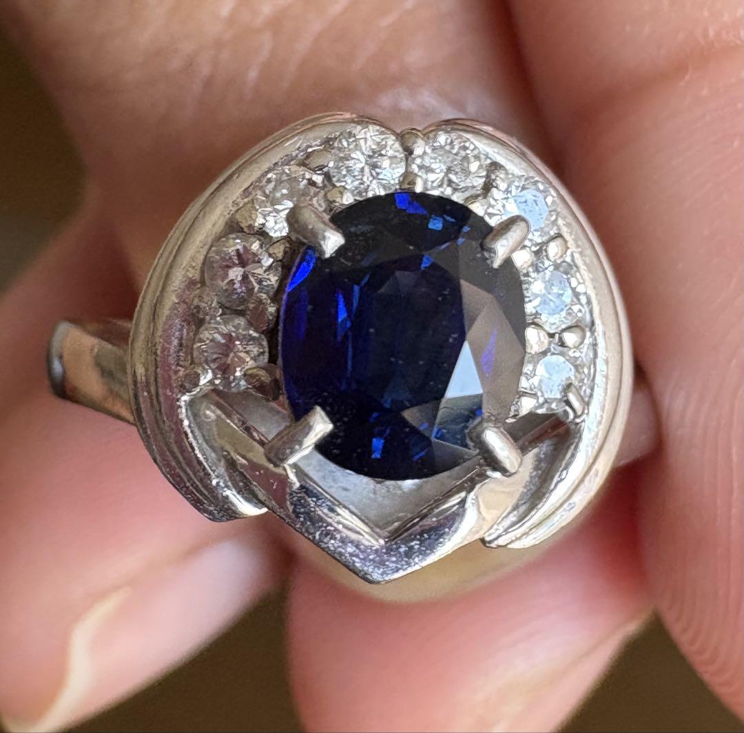0.97ct PTサファイアリング