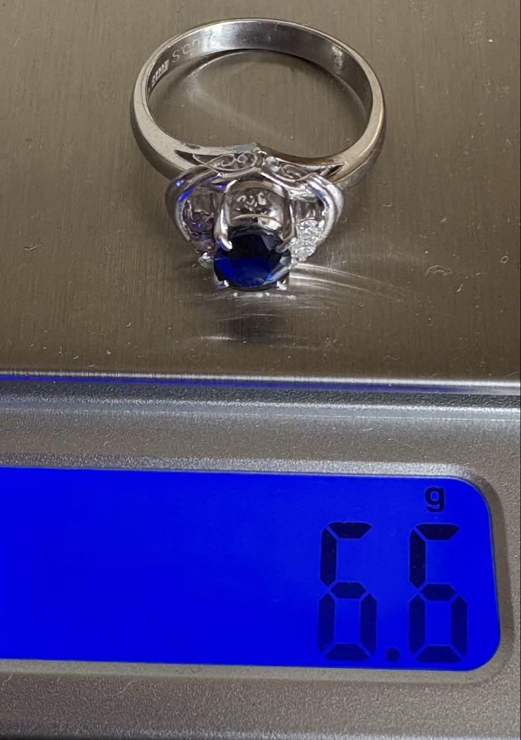 0.97ct PTサファイアリング