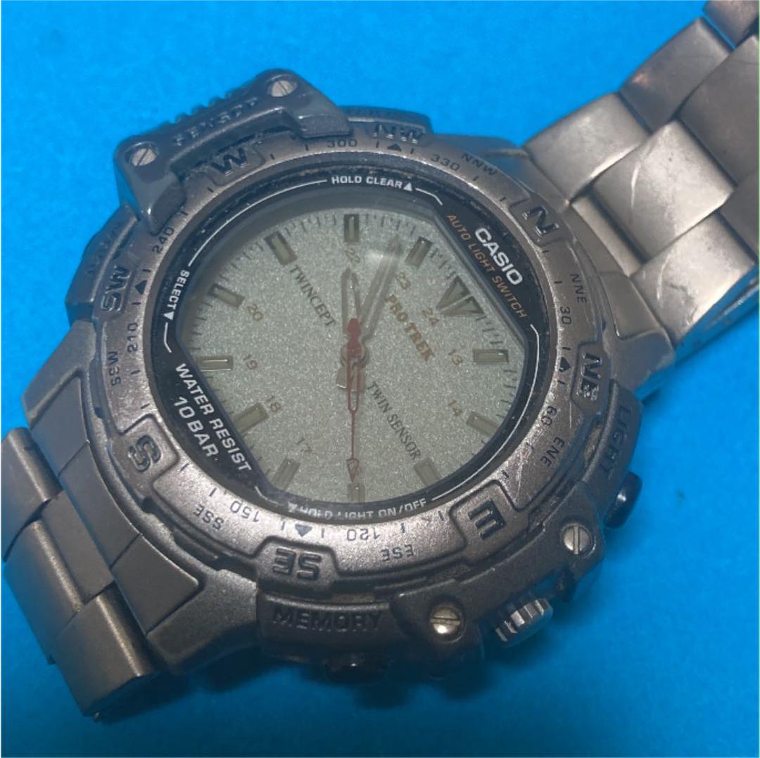 カシオ CASIO PRO TREK TWIN CEPT TITANIUM 時計 - メルカリ カシオ CASIO PRO TREK TWIN CEPT TITANIUM 時計 - メルカリ