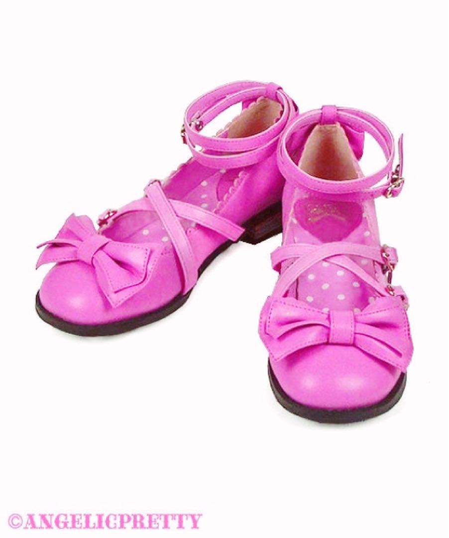Tea Party Shoes 濃ピンク ピンク Sサイズ 茶会靴