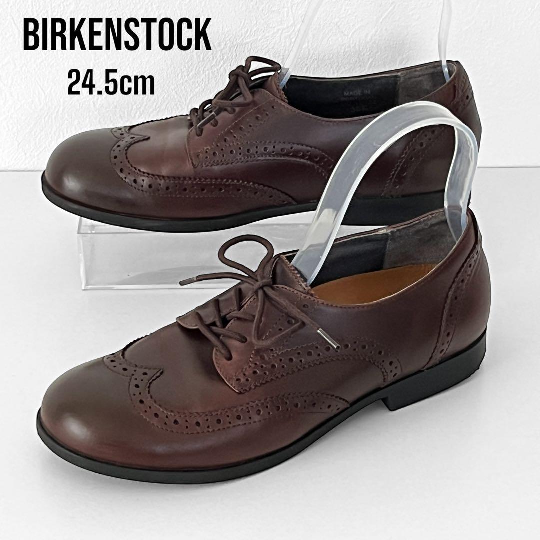【予約】 良品】ビルケンシュトック ララミーロー【24.5】濃茶 本革 靴 靴
