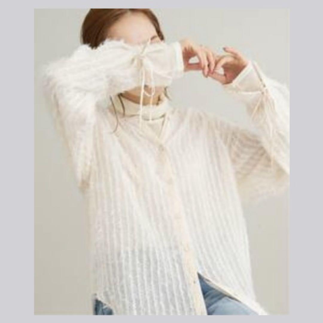 【美品】SLOBE IENA 透けブラウス