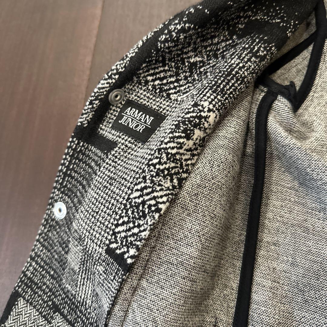 登場! ARMANI JUNIOR チェック柄ジャケット キッズ服(100cm~) ジャケット・ブルゾン