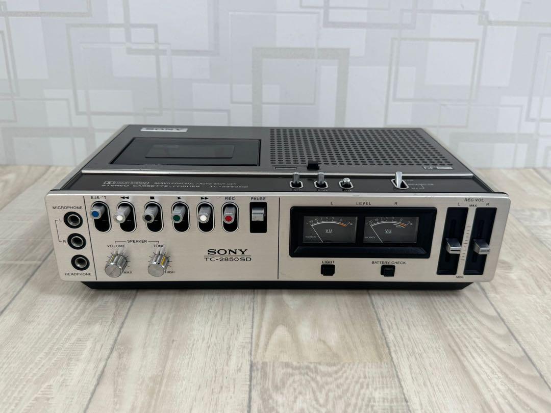 動作品 SONY ソニー TC-2850SD カセットデッキ　昭和レトロ