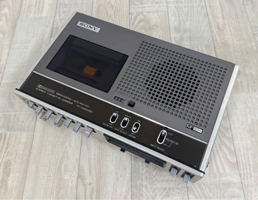 動作品 SONY ソニー TC-2850SD カセットデッキ　昭和レトロ