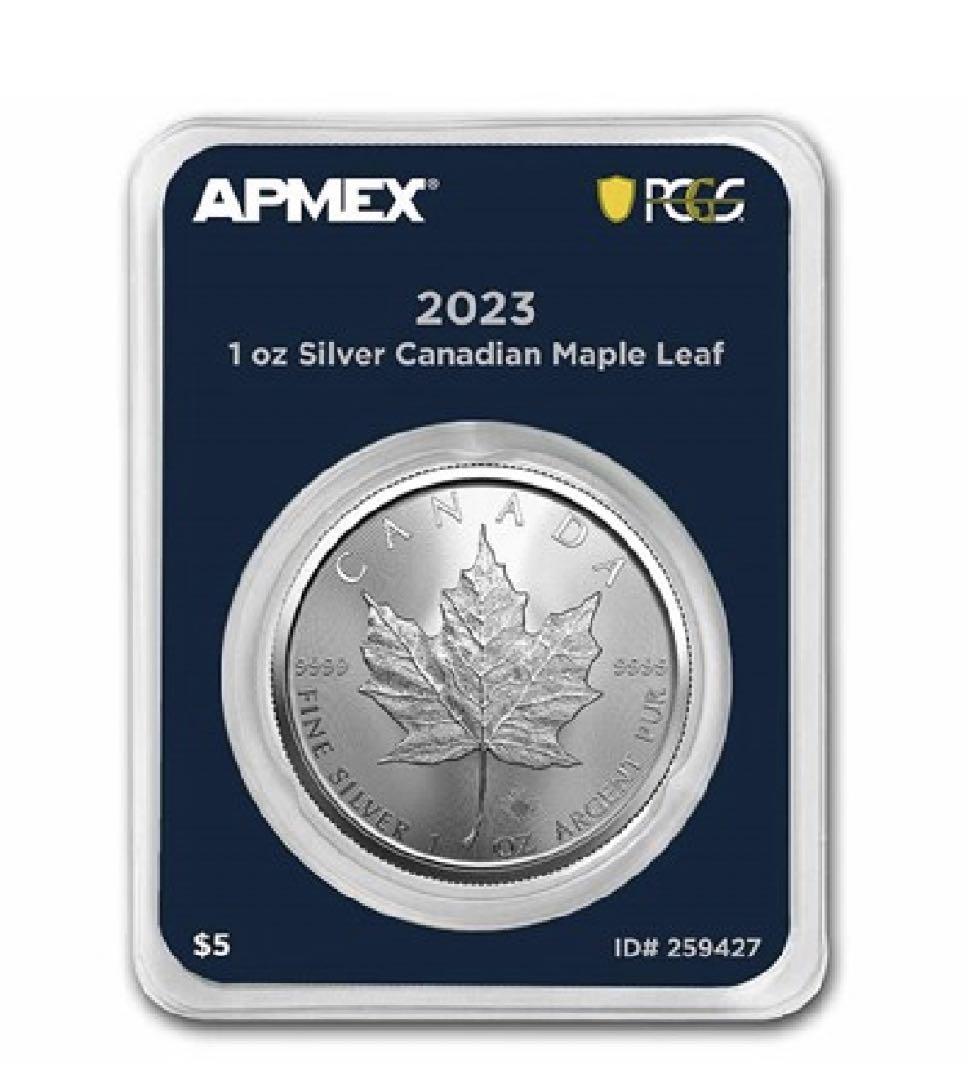 2023年 メイプルリーフ銀貨 first strike 2023年 メイプルリーフ銀貨 first strike