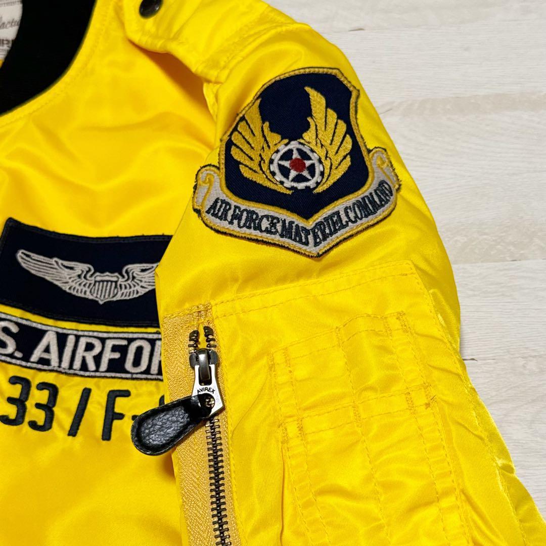 爆買い！ AVIREX T-33/F-80 フライトジャケット イエロー ジャケット・アウター