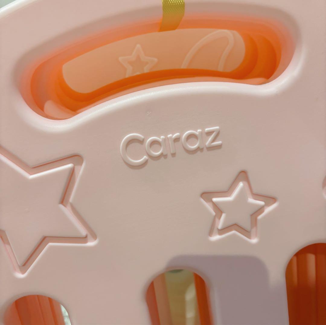 Caraz カラズ　ベビーサークル ホワイト&ピンク　8枚セット