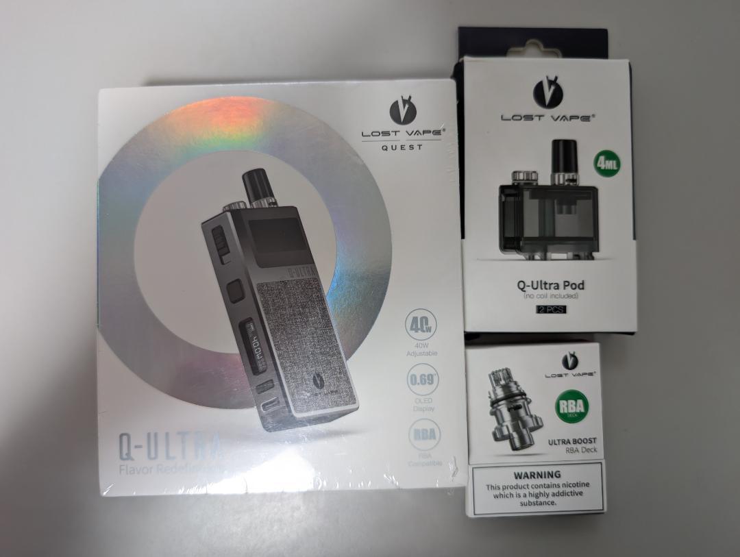 Lost Vape Orion Q-ULTRA 　RBA＋交換用Pod（2個入）