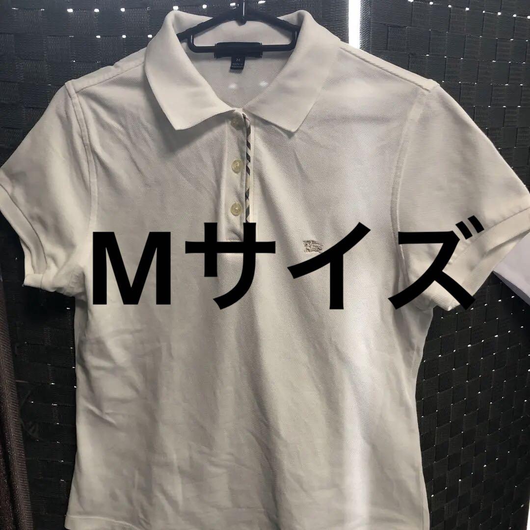 人気特価激安 美品】バーバリー ホワイト ポロシャツ Mサイズ - メルカリ トップス