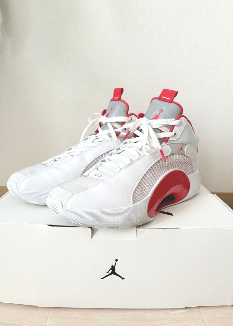 エアジョーダン 35PF ホワイト ファイアレッド 31cm31cm以上・AIR JORDAN