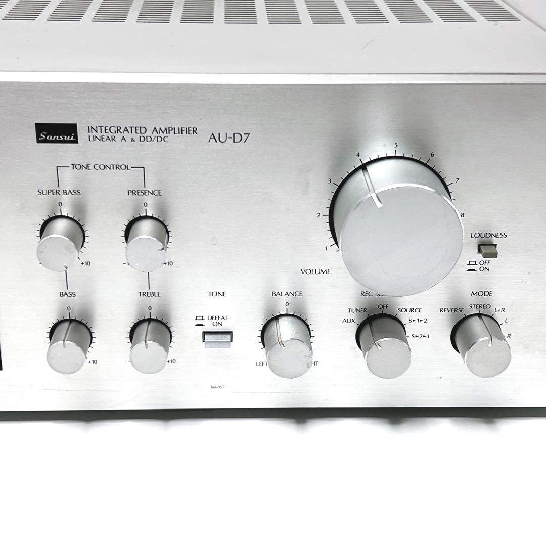 美品・動作品】 Sansui AU-D7 プリメインアンプ 音出し確認済み