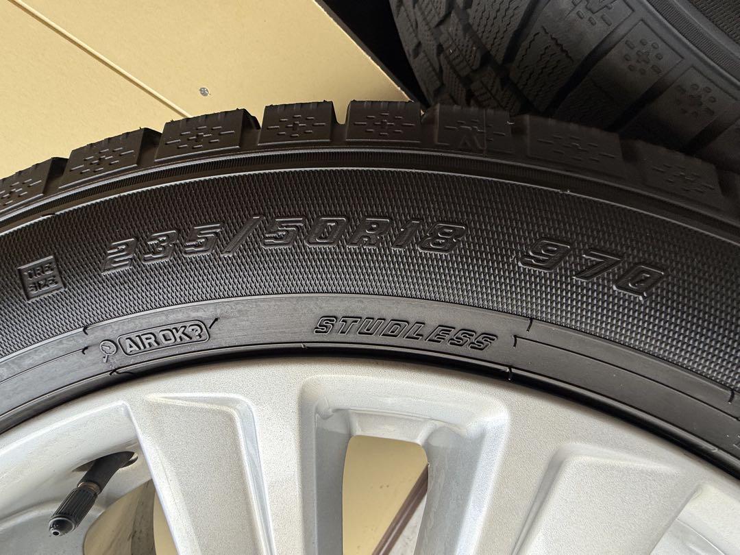 235|50R18 イボ山スタッドレスヴェルファイア
