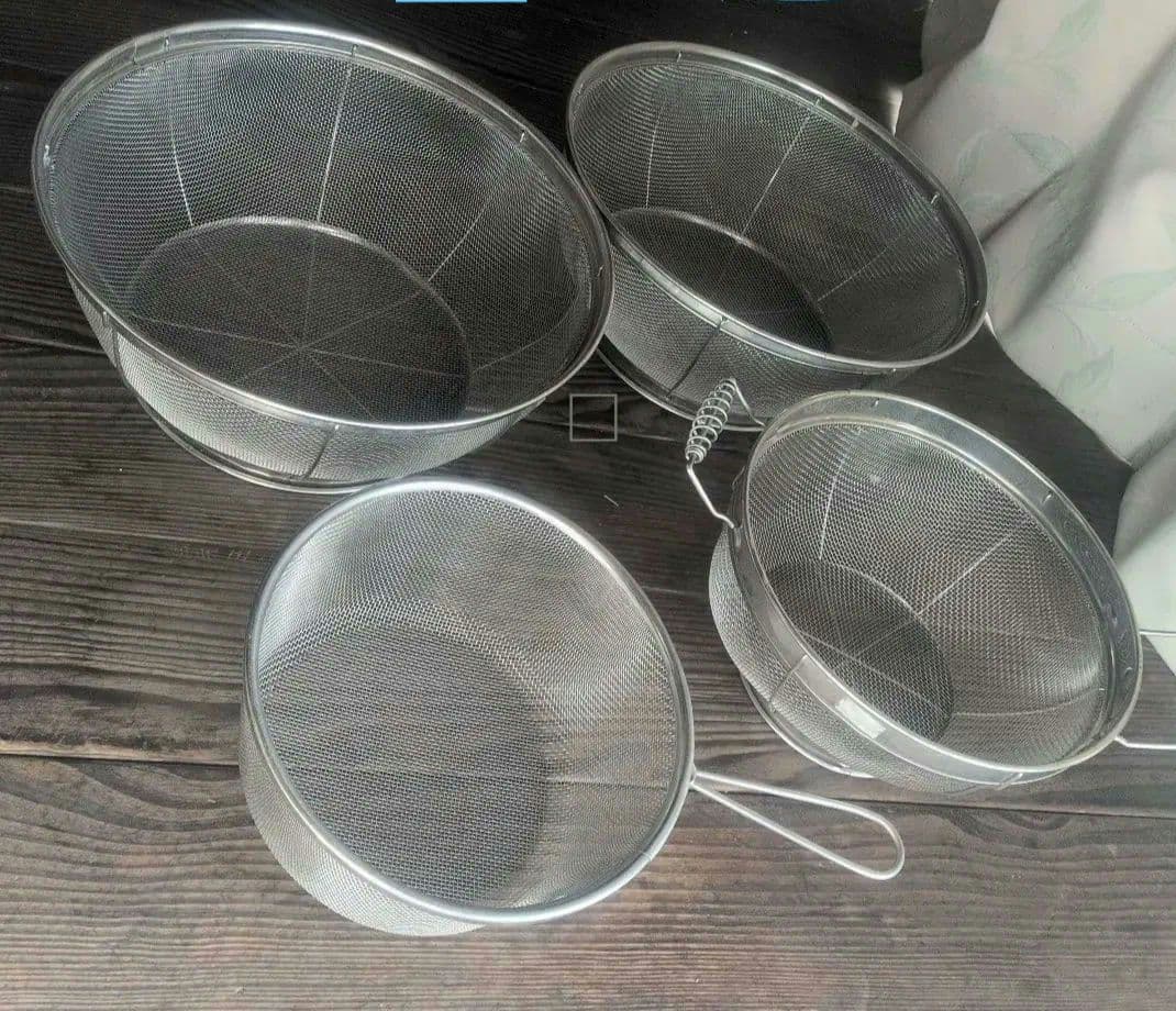 ステンレス製ストレーナー4個セット