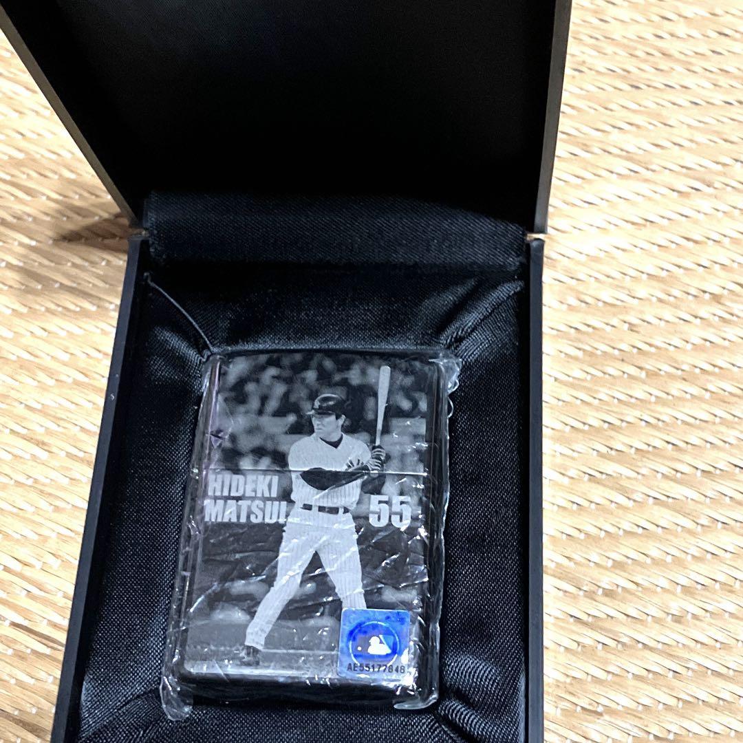 未使用レア！松井秀喜 記念グッズ 背番号55 ケース付zippo