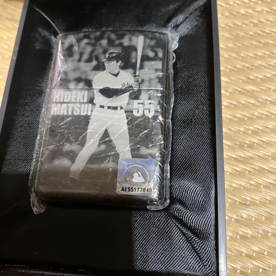 未使用レア！松井秀喜 記念グッズ 背番号55 ケース付zippoライター‼️ 未使用レア！松井秀喜 記念グッズ 背番号55 ケース付zippo