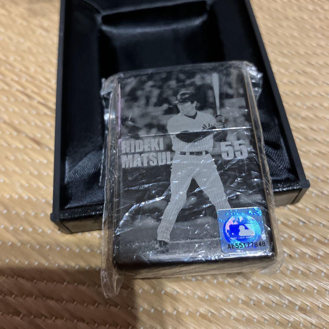 未使用レア！松井秀喜 記念グッズ 背番号55 ケース付zippoライター‼️ 未使用レア！松井秀喜 記念グッズ 背番号55 ケース付zippo