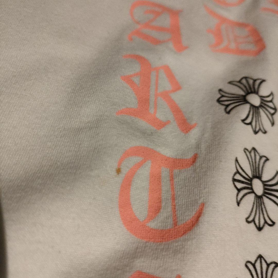 クロムハーツ　Tシャツ　バックプリント　ピンク XL クロス　セメタリー