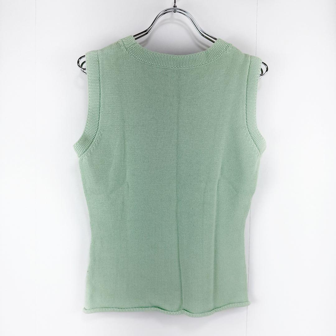FOXEY BOUTIQUE フォクシーブティック 40ニットベスト グリーン FOXEY BOUTIQUE フォクシーブティック 40ニットベスト グリーン