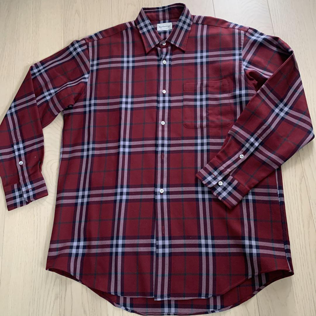 早い者勝ち✨Burberry チェック柄シャツ Lサイズ 古着 BURBERRY チェック柄 長袖シャツ L - メルカリ