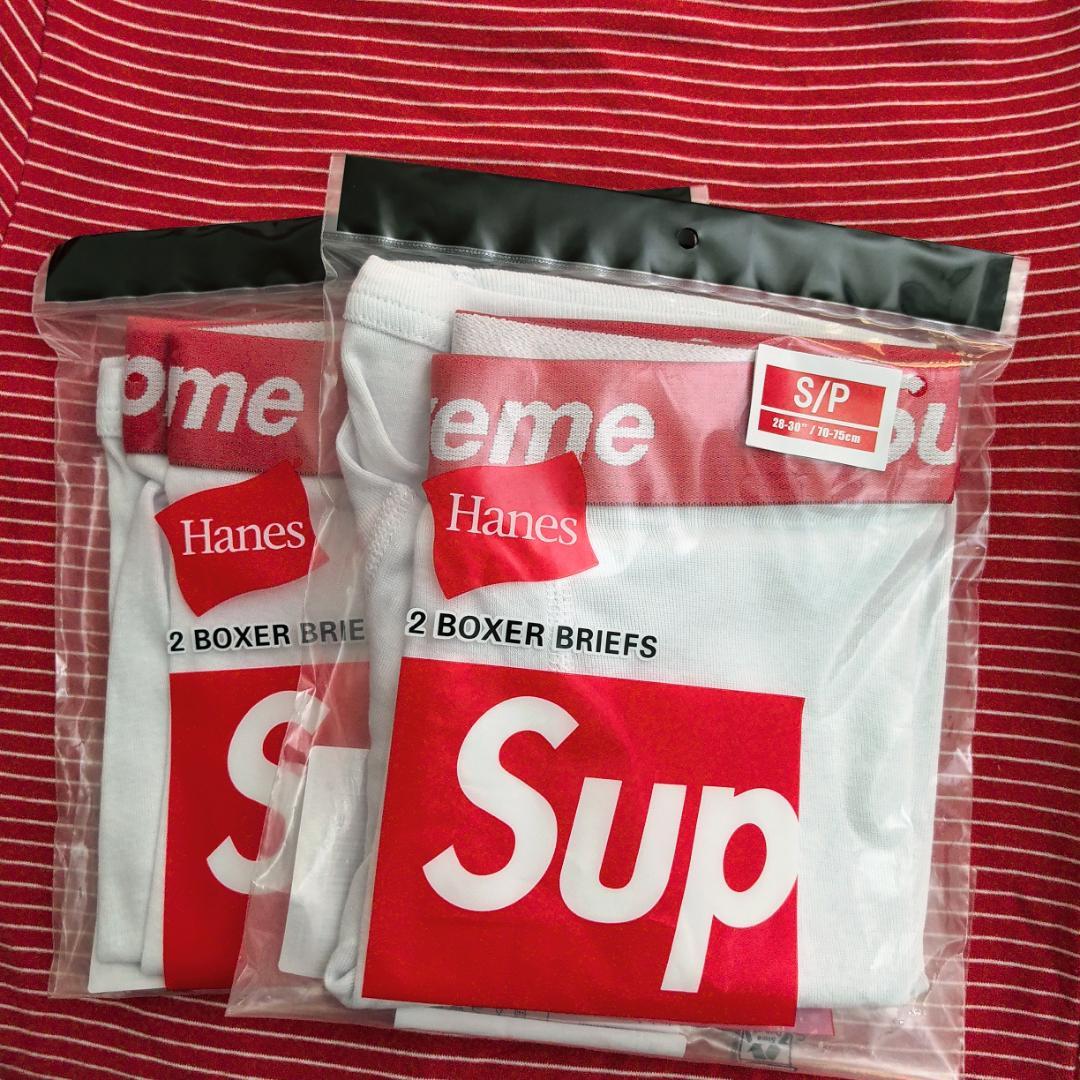 2枚 Supreme Hanes Boxer ボクサーパンツ Sサイズ 白 - メルカリ