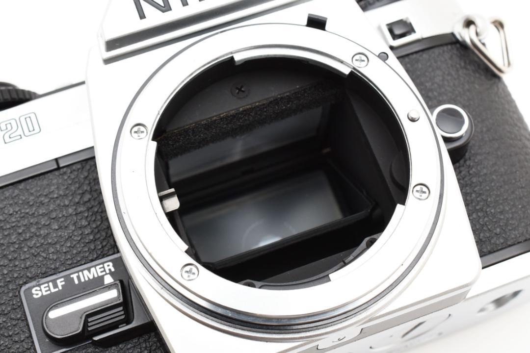 超美品 ニコン FG-20 シルバー フィルムカメラ　モルト新品交換済 B875