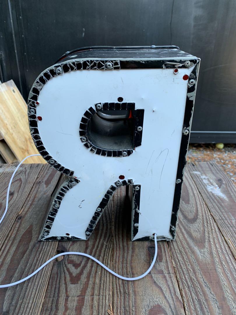アメリカ直輸入アルファベット看板USB電源