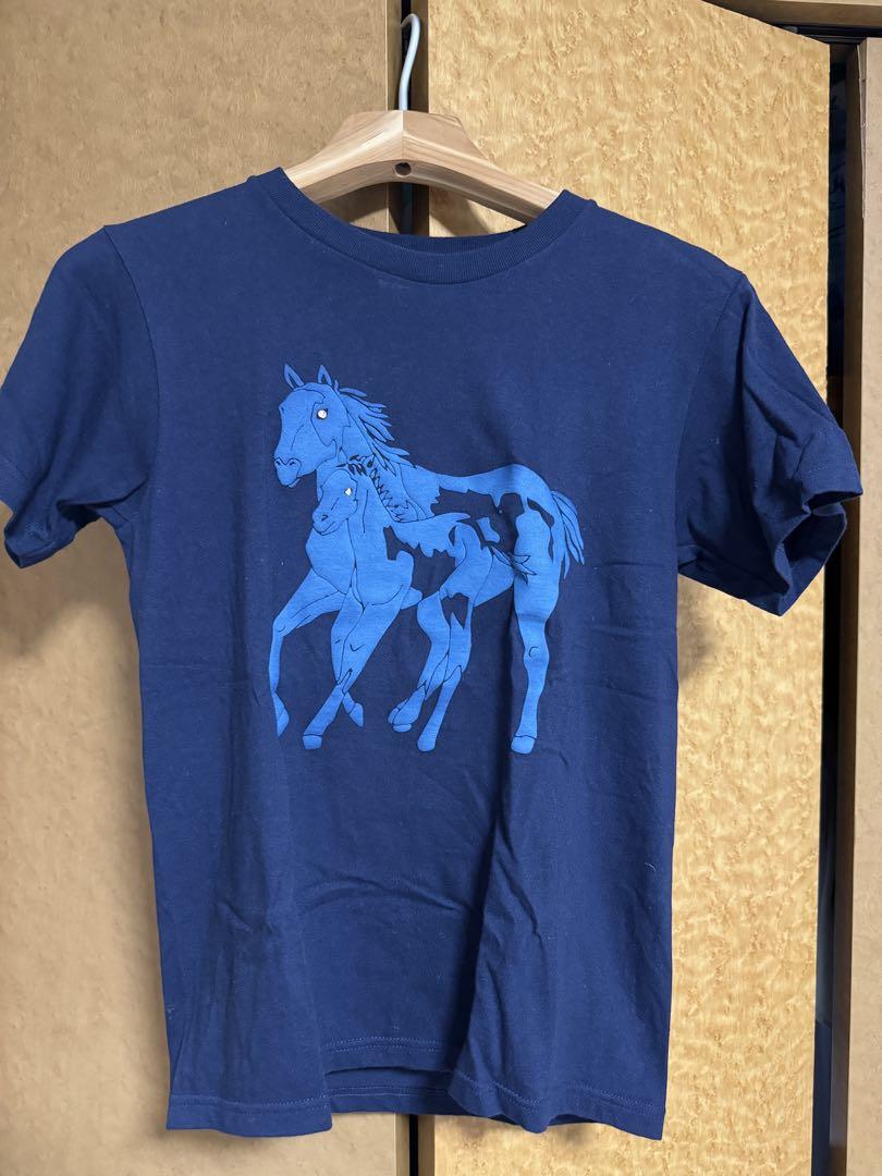 LABYRINS 馬のグラフィック Tシャツ ネイビー