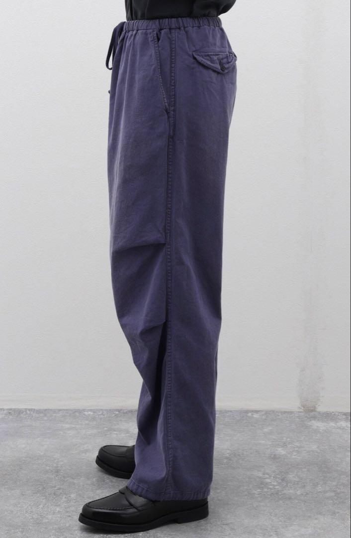 2024ss COMOLI コットンドリルニータックパンツ　size 1