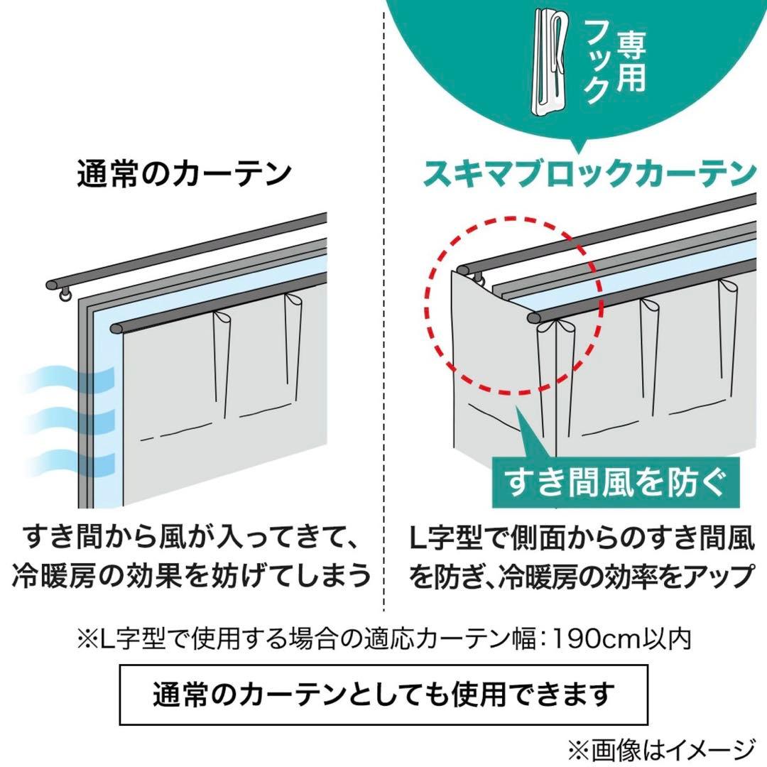 ニトリ カーテン＆レースカーテン 遮光1級 遮熱 遮音 100×135cm 出窓