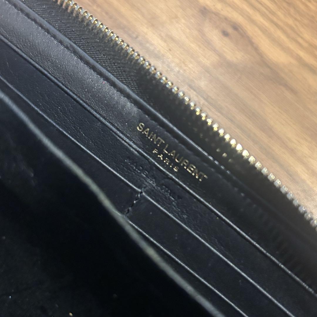 YSL★ブラックレザー 長財布★サンローラン【送料込み】