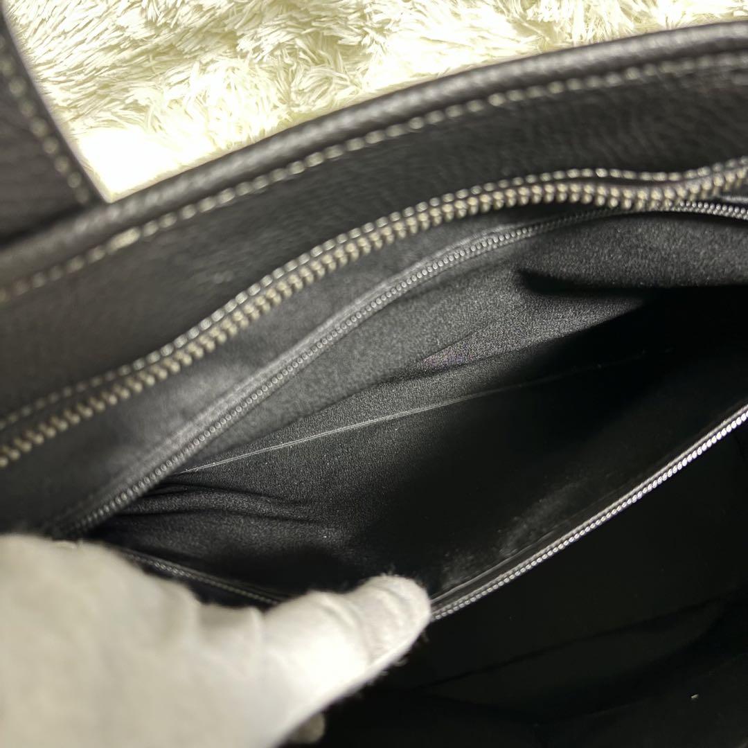 【美品】コーチ サリバン C9876 トートバッグ レザー シボ革 A4収納 黒 COACH コーチ バッグ メンズ アウトレット トートバッグ レザー