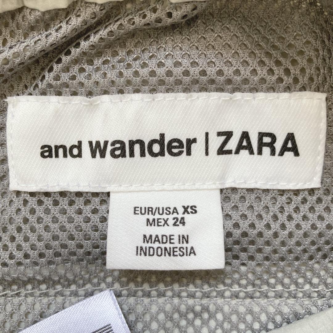 and wander | ZARA ベージュ ワイドパンツ XS - メルカリ