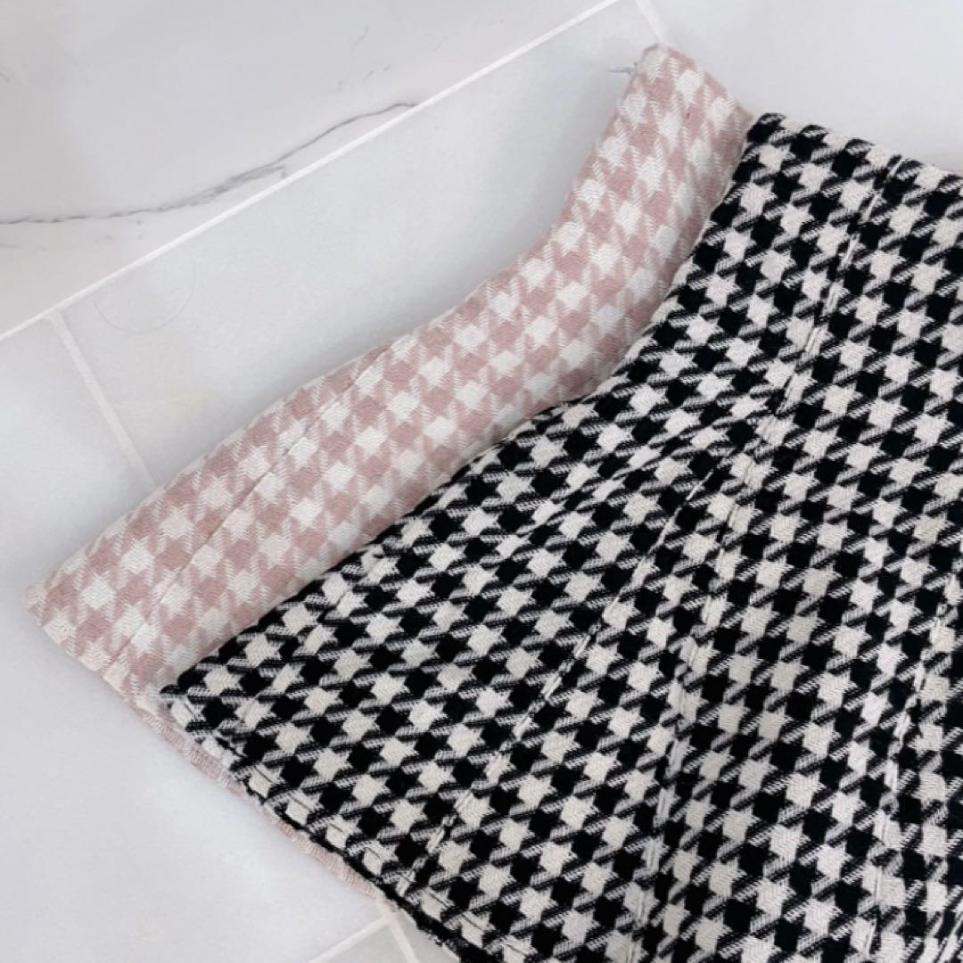 Lumignon ♥ houndstooth high waist skirt