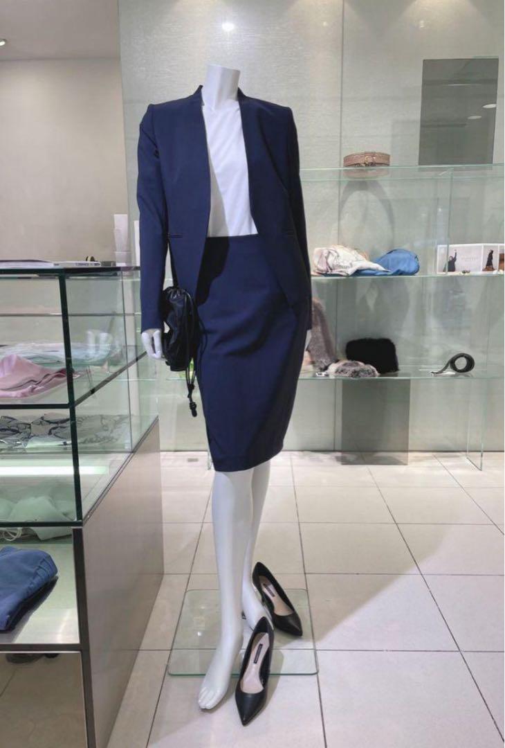 美品☆現行Theory LANAI TAILOR ノーカラージャケット 総裏