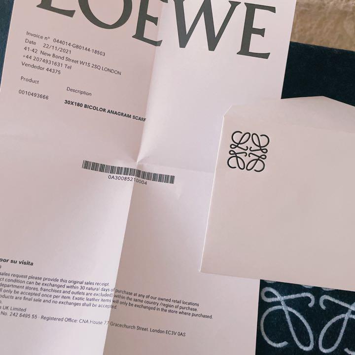 大人気新品 LOEWE 21AWバイカラーマフラー ライトブルー ネイビーブルー K2ngP-m36694965893 格安最新作