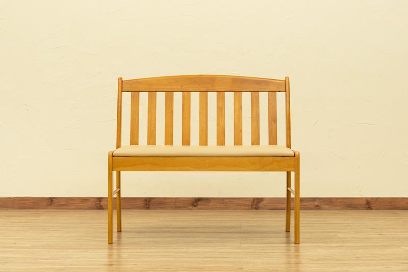 ダイニング ベンチ チェア コローナ / 新品未使用（ライトブラウン）