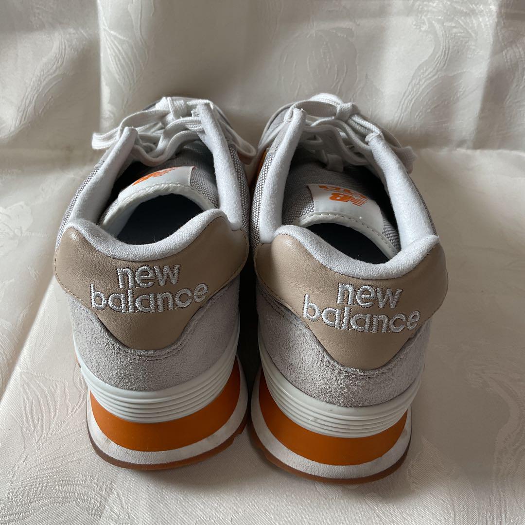 New Balance スニーカー グレー/オレンジ 26.5cm