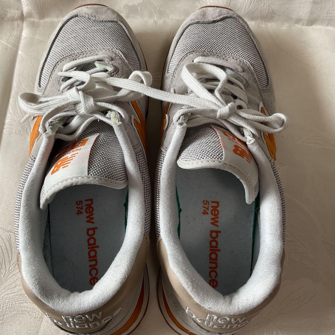 New Balance スニーカー グレー/オレンジ 26.5cm