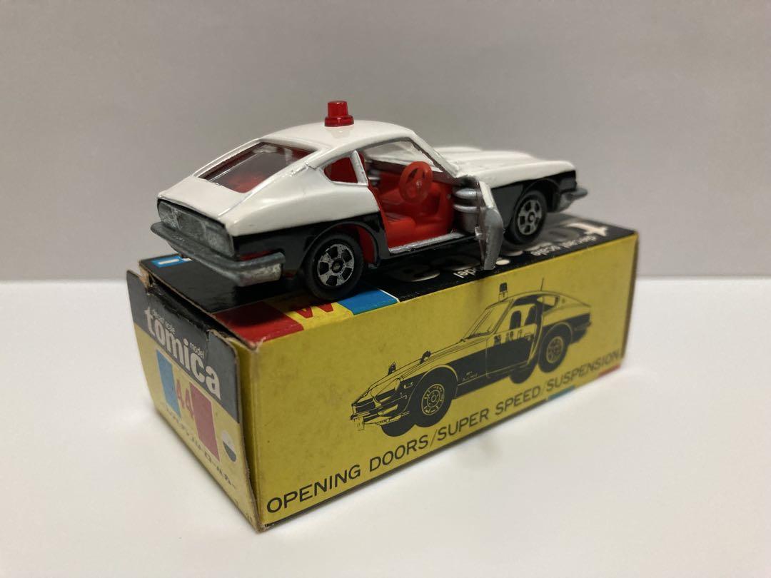 トミカ　黒箱　日本製　ニッサン　フェアレディパトロールカー　1Aホイール　色指定