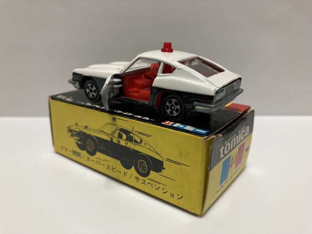 トミカ　黒箱　日本製　ニッサン　フェアレディパトロールカー　1Aホイール　色指定