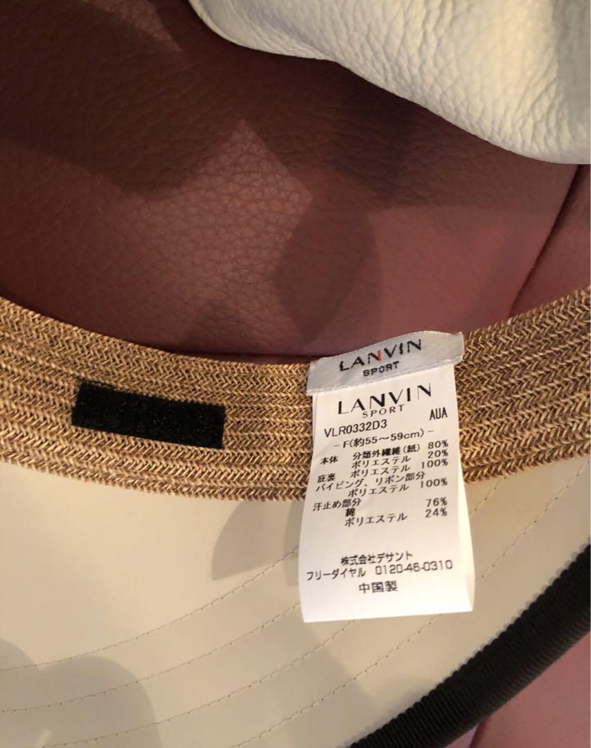 LANVIN ベージュ リボン付きバイザー WJ00003 LANVIN ベージュ リボン付きバイザー WJ00003 - メルカリ