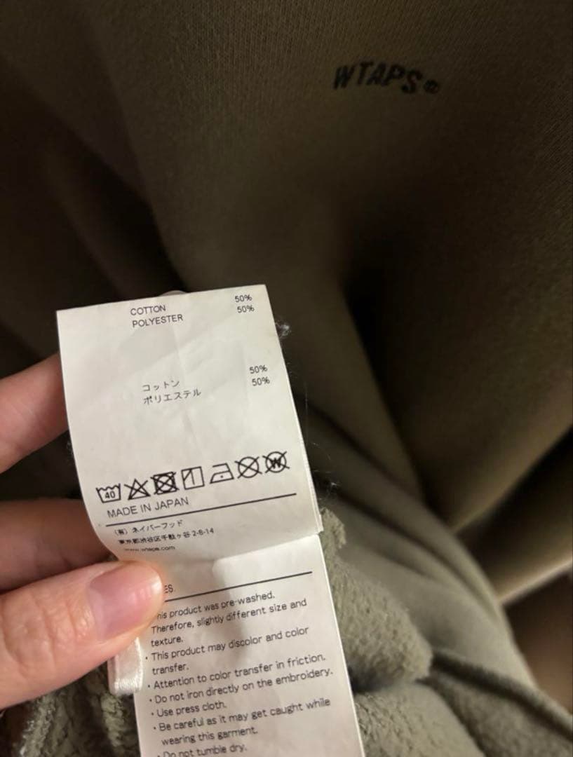 WTAPS オリーブグリーン トレーナー サイズ X 03