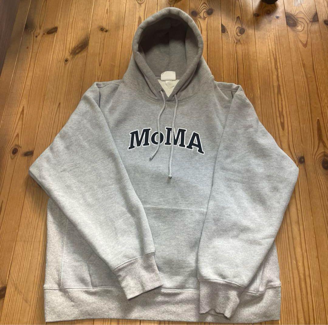 MoMA チャンピオン　パーカー　フーデイ　 モマ　美品　リバースウィーブ Champion 新品 チャンピオン x モマ MoMA Garment Dyed Reverse